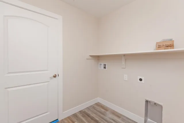 a view of small space with closet