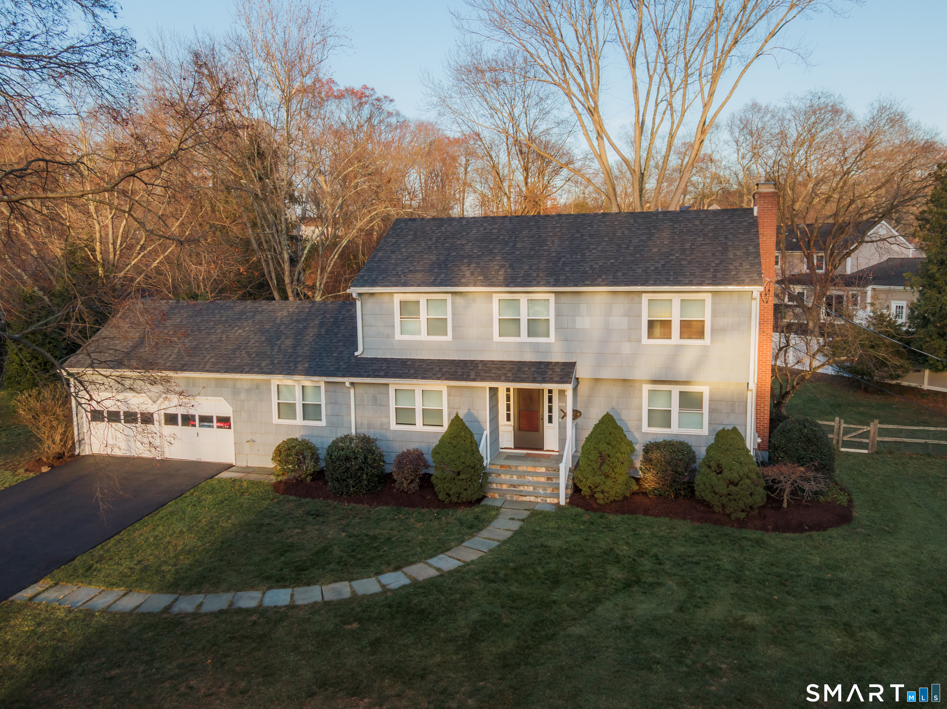 845 Mountain Laurel Road Fairfield, CT 06824 - Photo 1 of 1 Center hall Colonial with 2 car attached garage on a level, dry lot.