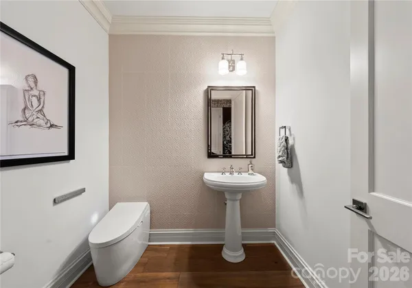 a view of bathroom with a toilet sink