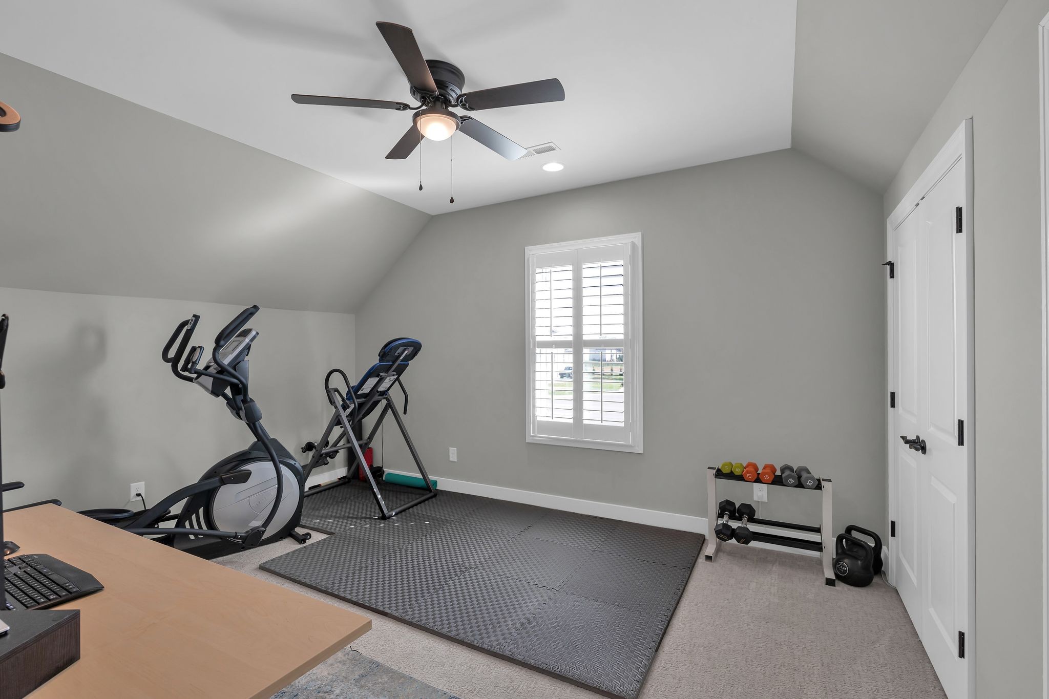 1032 Abbey Rd Way Spring Hill, TN 37174 - Photo 33 of 51 a view of a room with gym equipment and a window