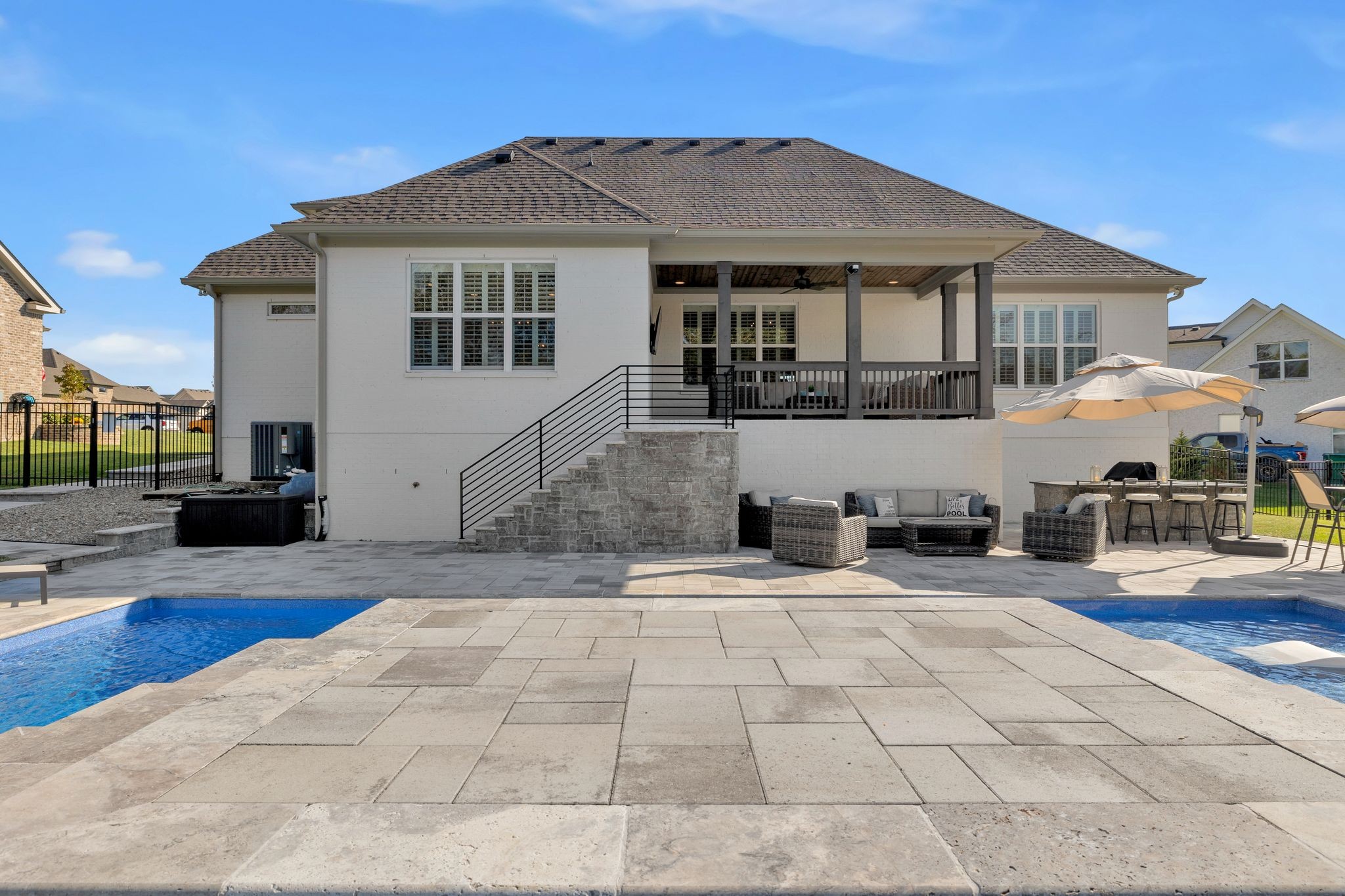 1032 Abbey Rd Way Spring Hill, TN 37174 - Photo 44 of 51 a front view of a house with a patio