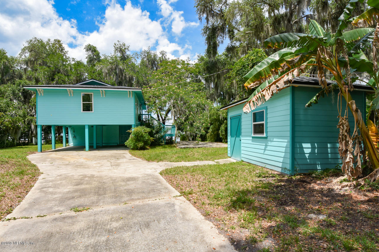 8224 River Road St. Augustine, FL 32092 - Photo 36 of 41 Rear of Home and Storage Shed