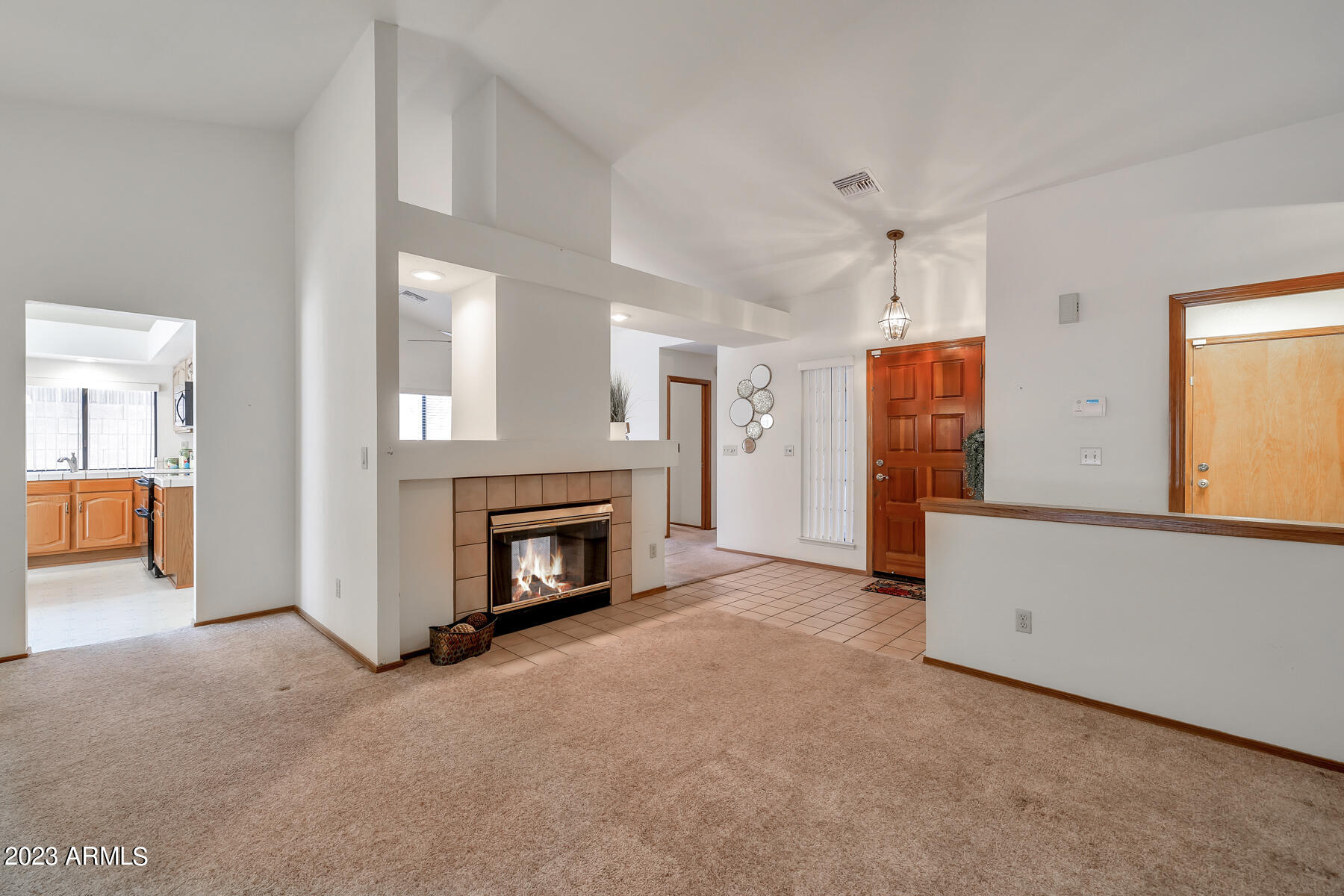 1809 East Redfield Road Phoenix, AZ 85022 - Photo 4 of 15 Living Area with 2 way fireplace