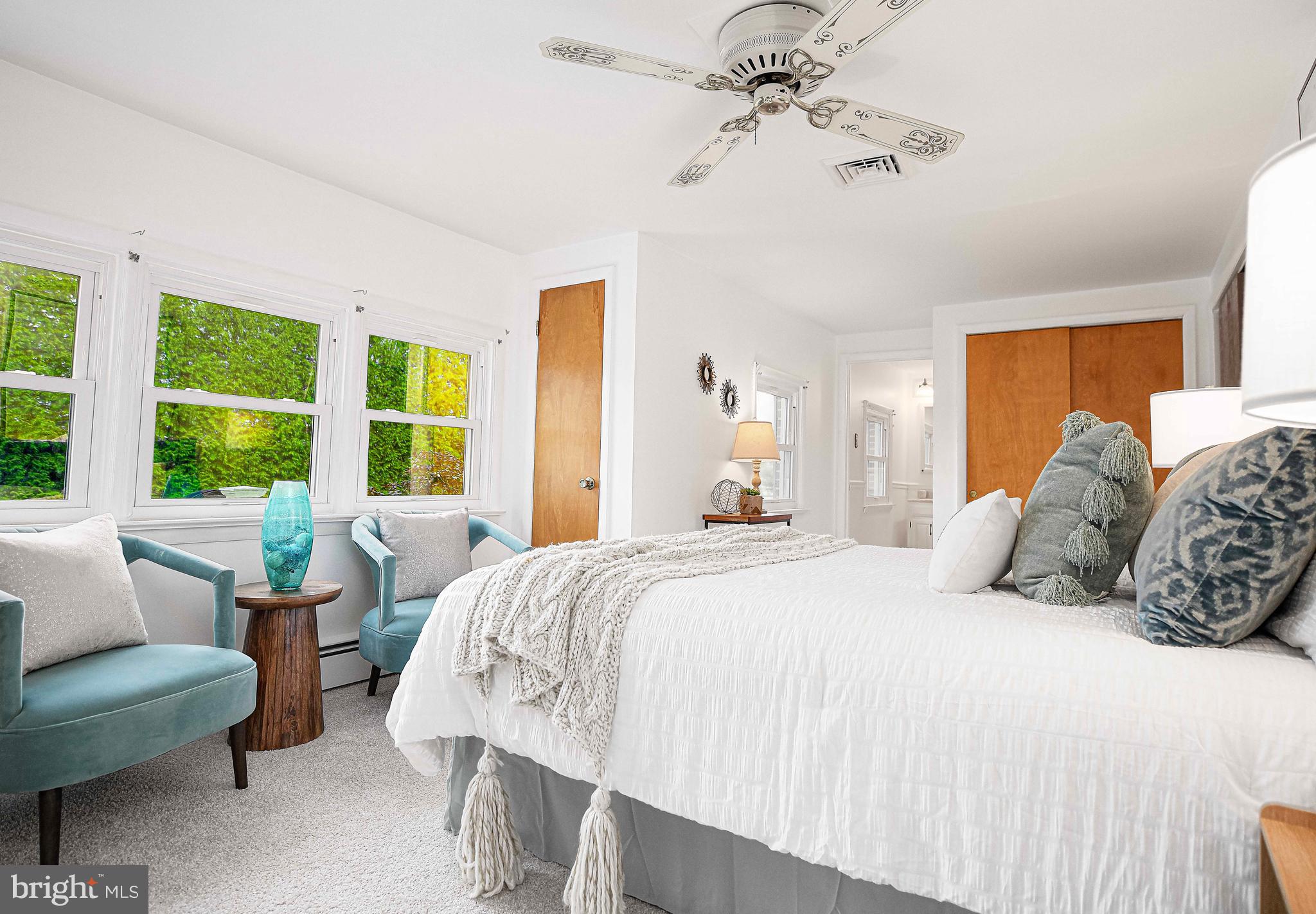 1710 Granite Road Darlington, MD 21034 - Photo 23 of 56 a bedroom with a bed a couch and a large window