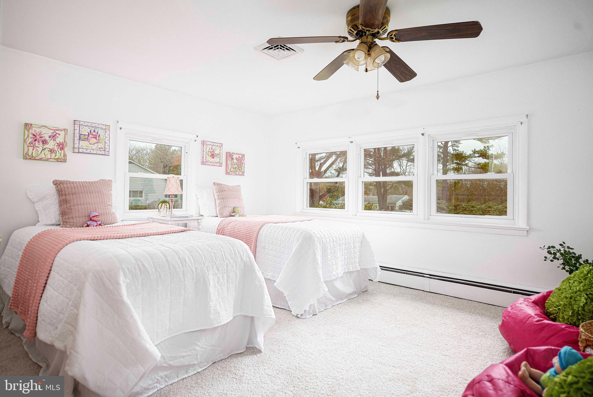 1710 Granite Road Darlington, MD 21034 - Photo 27 of 56 a bedroom with a bed and a chandelier