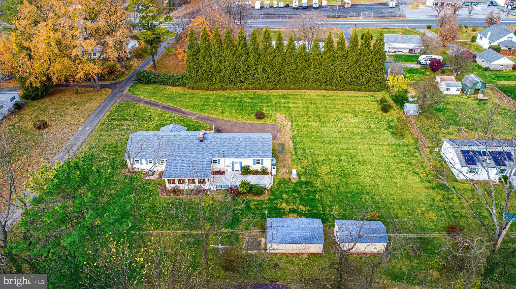 1710 Granite Road Darlington, MD 21034 - Photo 51 of 56 a aerial view of a house with a garden and plants