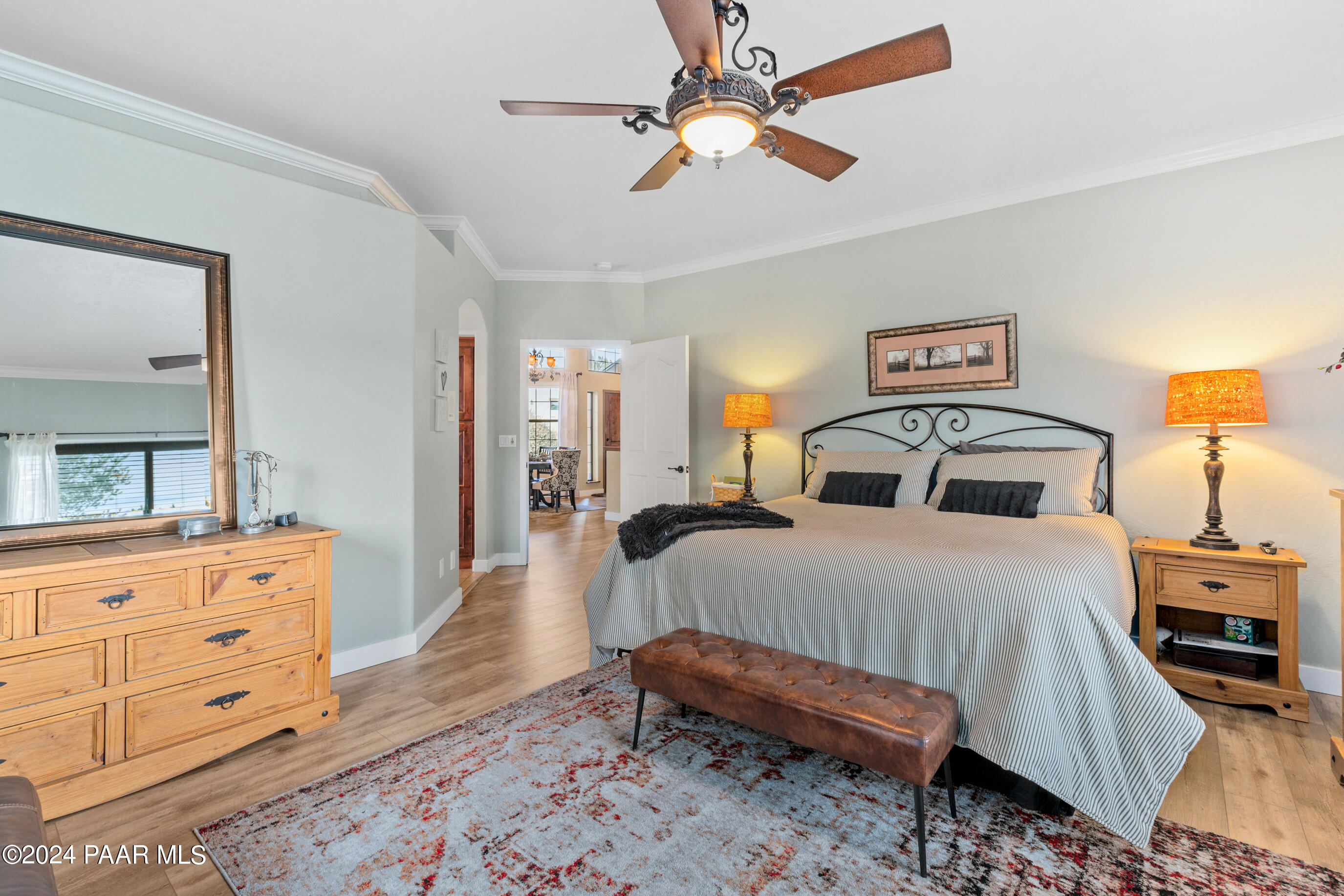 1561 Eagle Ridge Road Prescott, AZ 86301 - Photo 15 of 46 Primary bedroom with fireplace