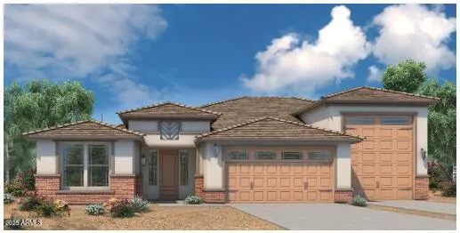 a front view of a house