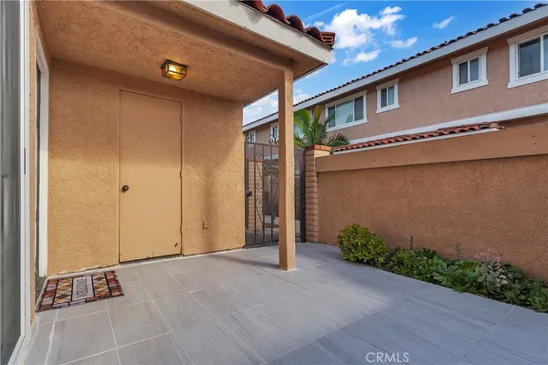a view of a house with a door