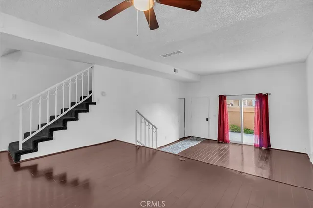 a view of an entryway with stairs