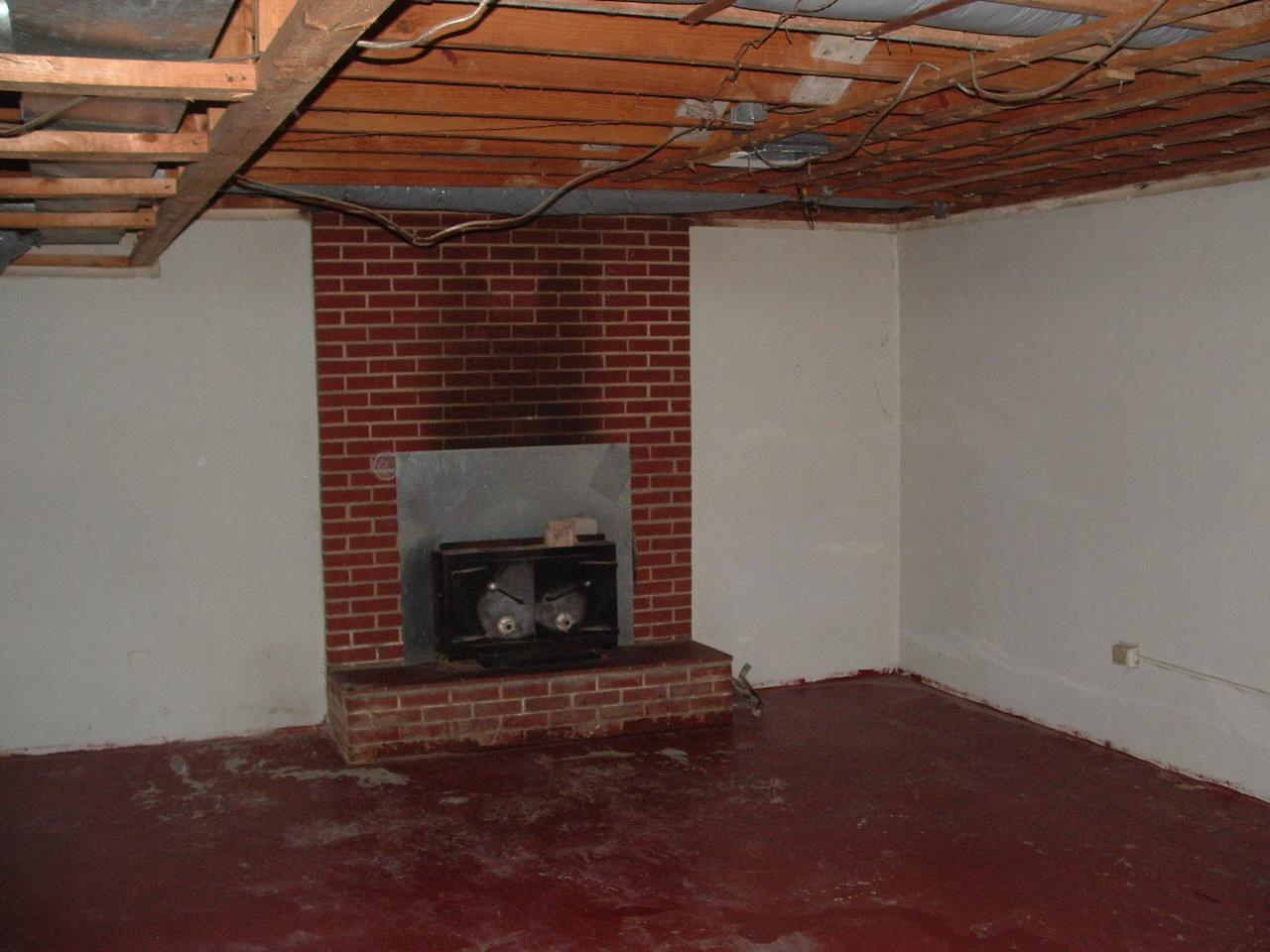 3519 Windsor Road Roanoke, VA 24018 - Photo 4 of 6 lower level fireplace
