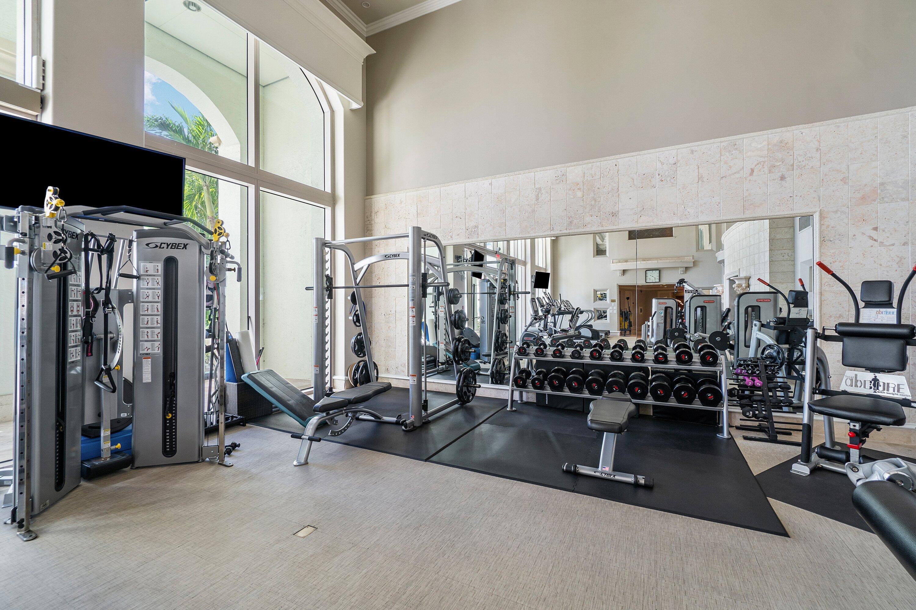 400 Southeast 5th Avenue, Unit 805N Boca Raton, FL 33432 - Photo 54 of 58 a view of a room with gym equipment