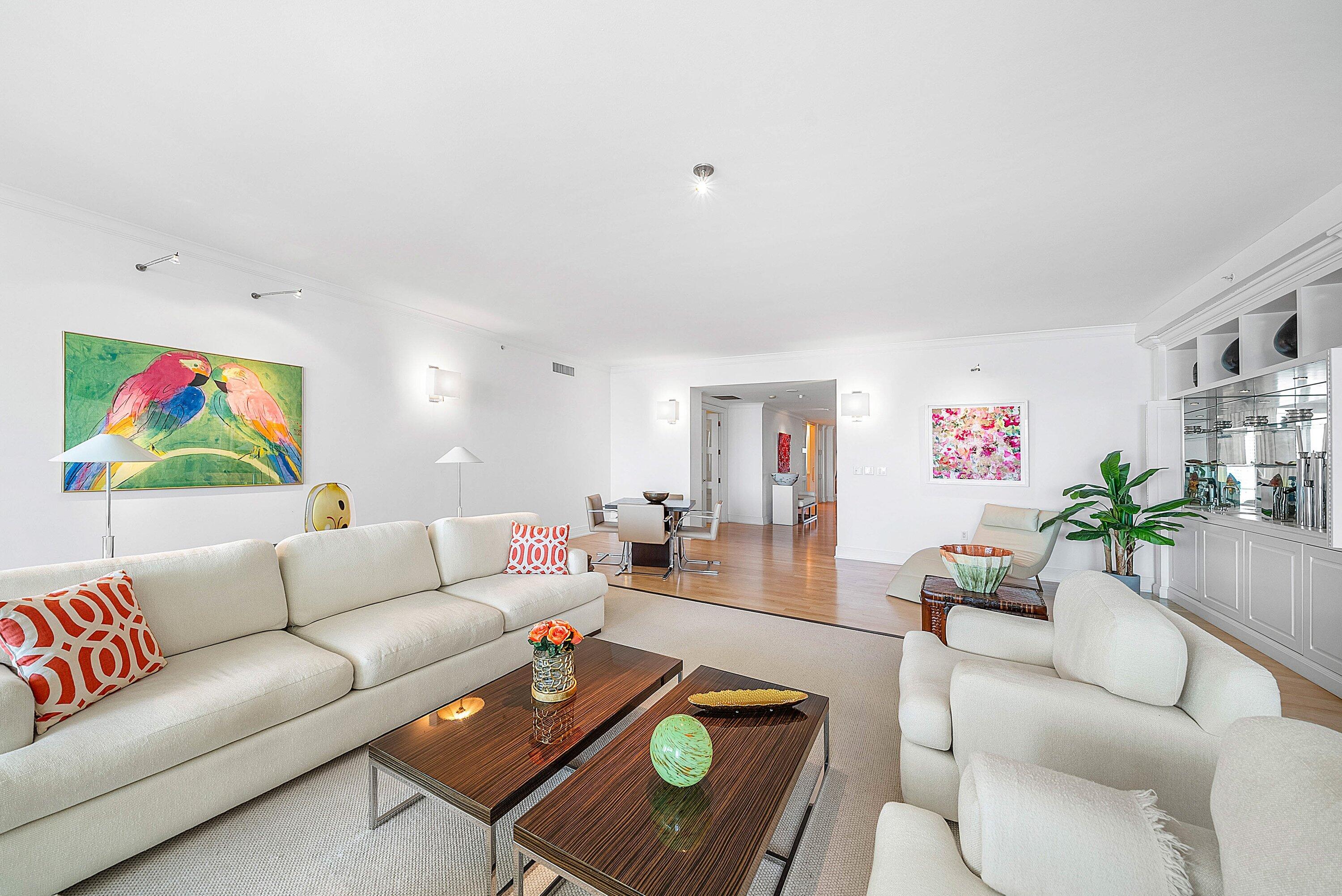 400 Southeast 5th Avenue, Unit 805N Boca Raton, FL 33432 - Photo 7 of 58 a living room with furniture and a couch