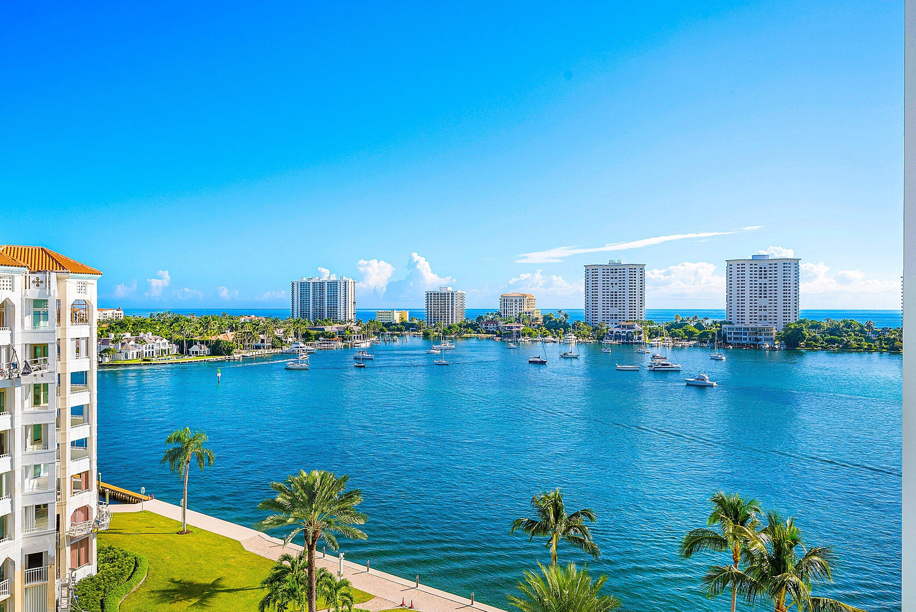 400 Southeast 5th Avenue, Unit 805N Boca Raton, FL 33432 - Photo 8 of 58 a view of a lake with a city