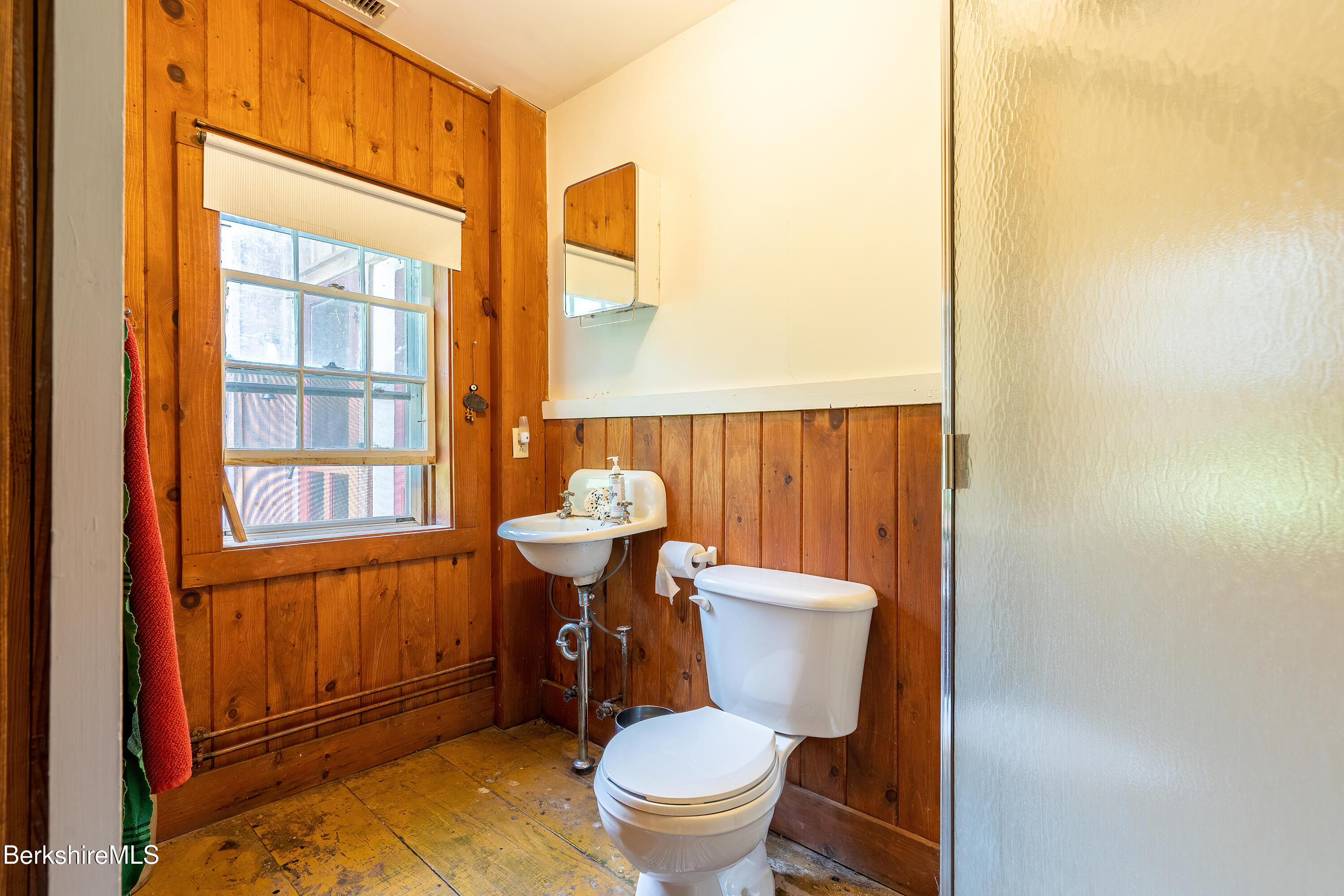 18 South Beech Plain Road Sandisfield, MA 01255 - Photo 17 of 32 a bathroom with a toilet a sink and a window