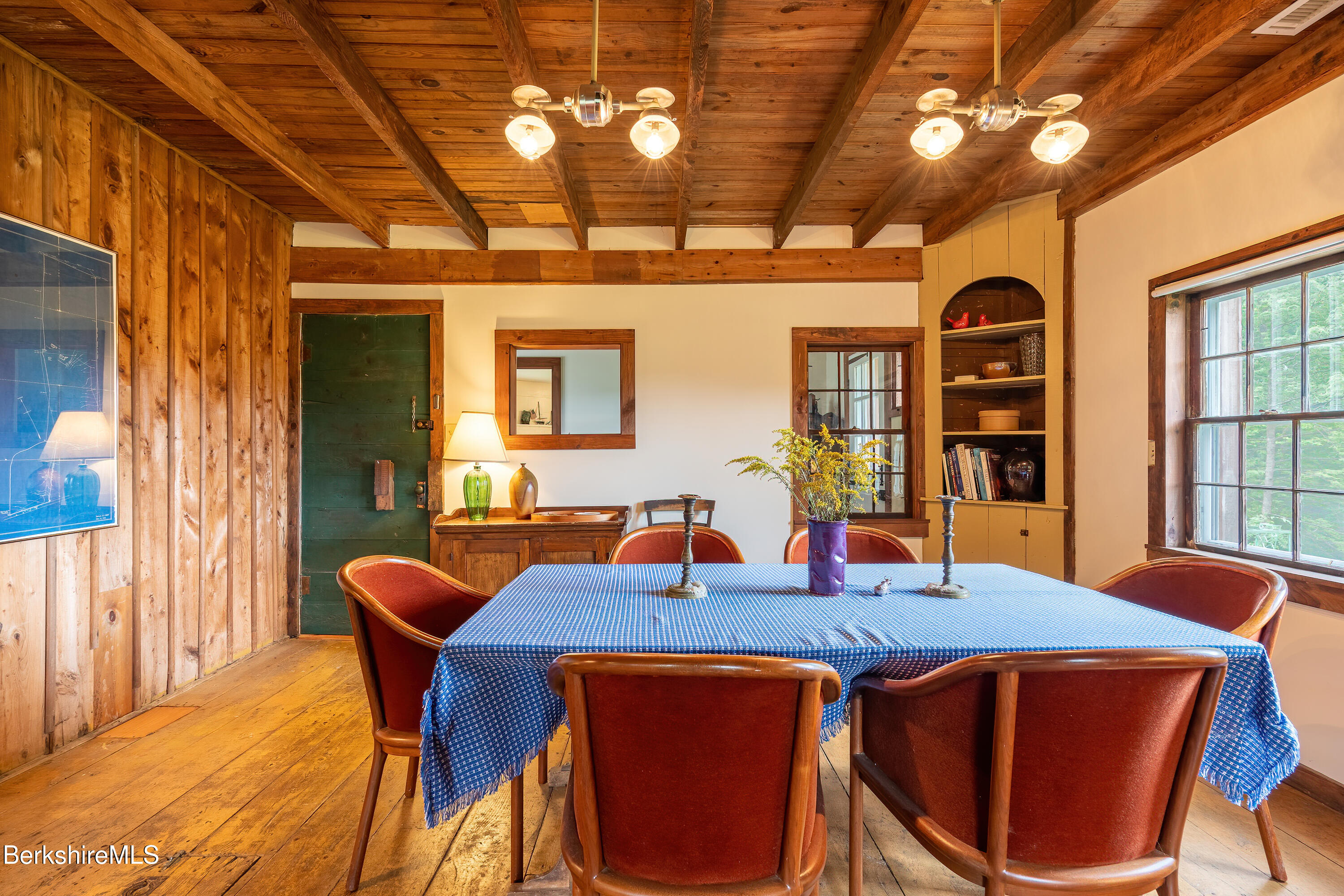 18 South Beech Plain Road Sandisfield, MA 01255 - Photo 8 of 32 a view of a dining room with furniture and chandelier