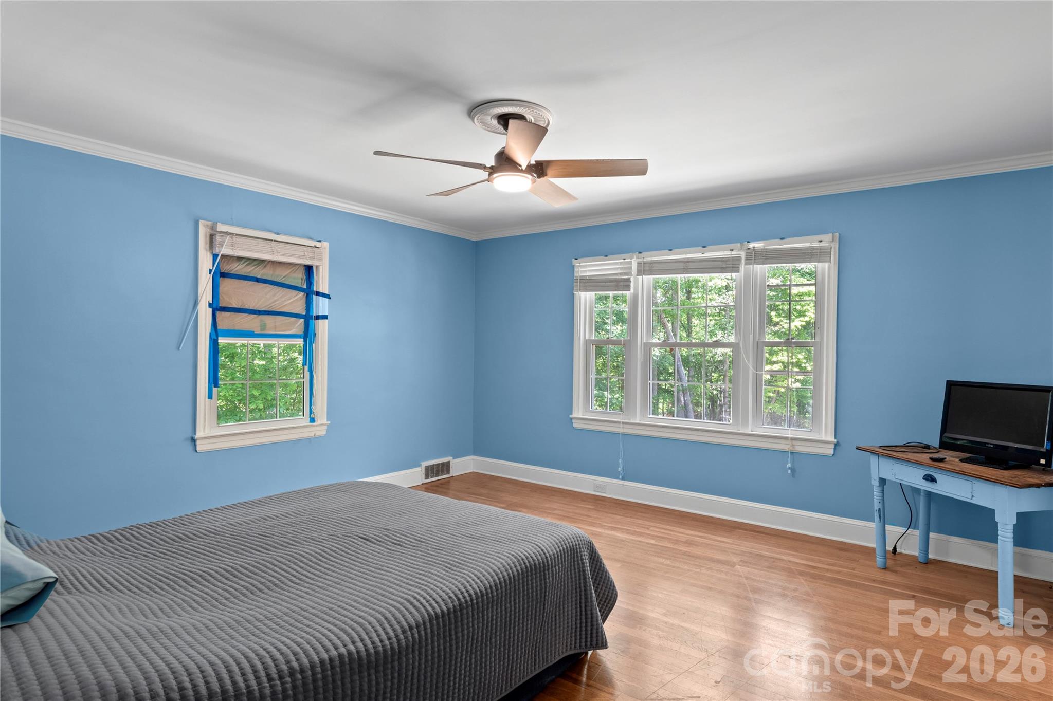 951 Dodson Mill Road Pilot Mountain, NC 27041 - Photo 20 of 48 a bedroom with a bed and a window