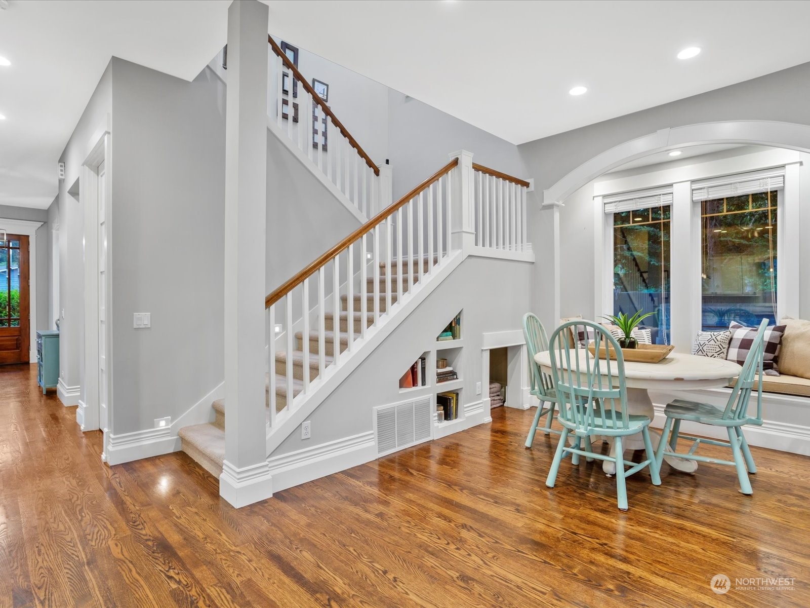 816 13th Street Snohomish, WA 98290 - Photo 9 of 34 a view of a dining room with furniture window and wooden floor