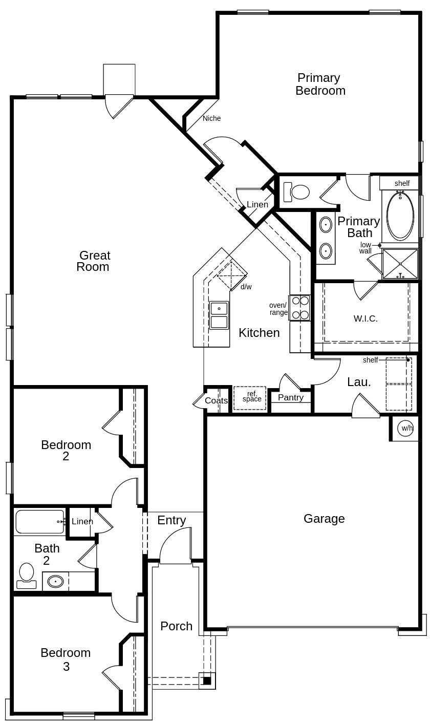 826 Imperial Loop Alvin, TX 77511 - Photo 2 of 5 This plan features 3 bedrooms, 2 full baths and over 1,700 square feet of living space.