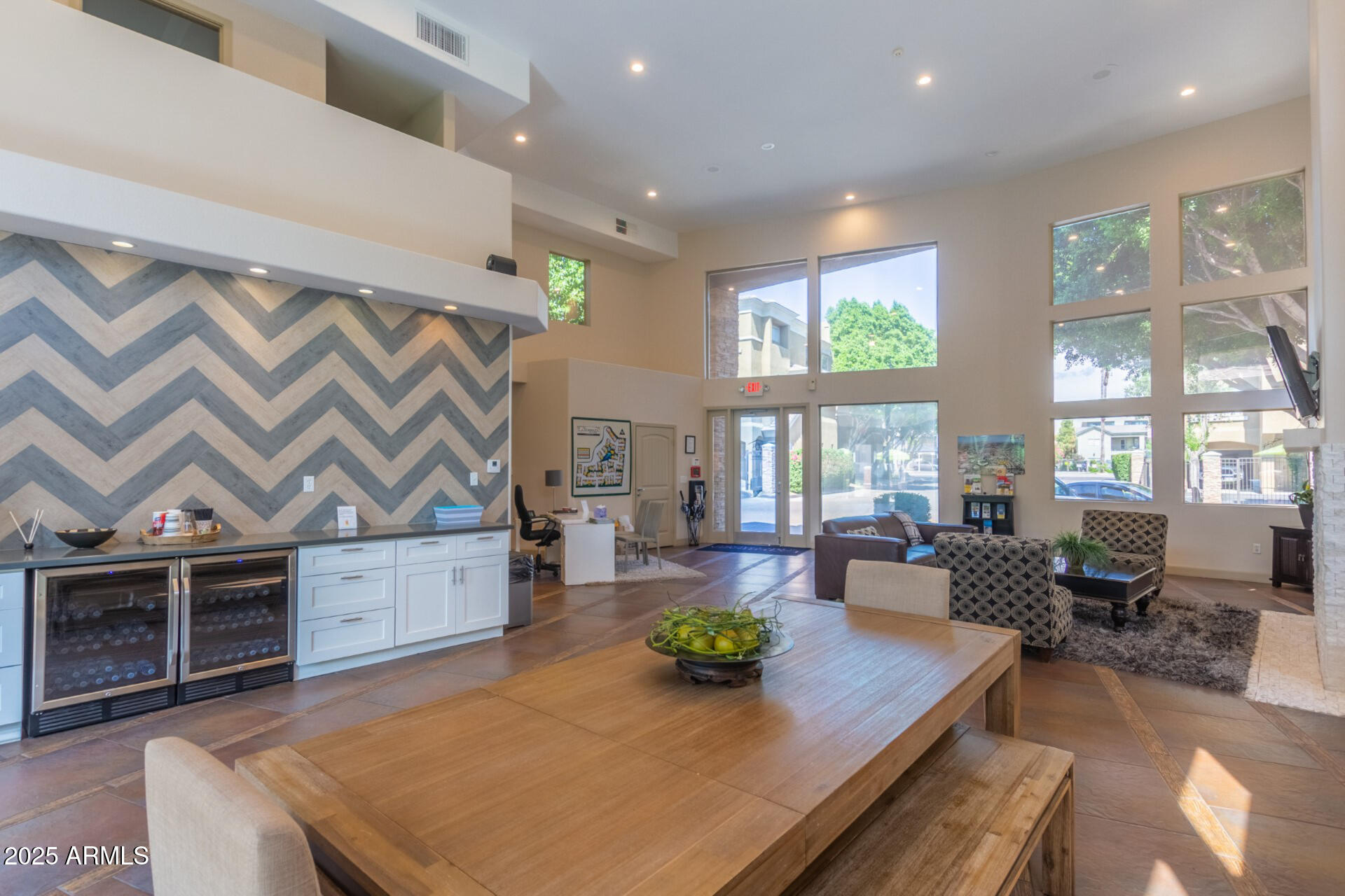 4644 North 22nd Street, Unit 1161 Phoenix, AZ 85016 - Photo 22 of 25 a living room with fireplace furniture and a large window