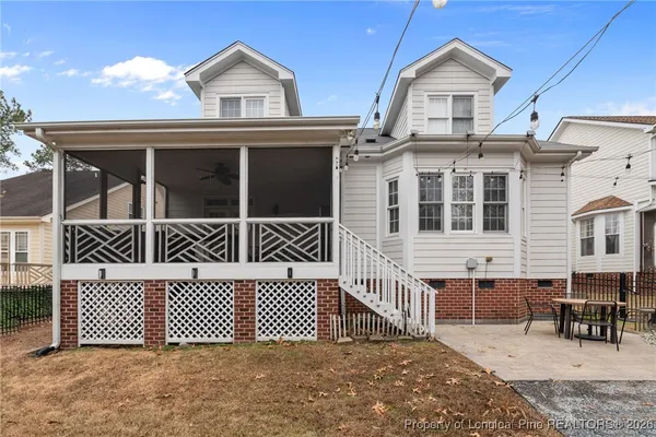 a view of a house with a outdoor space