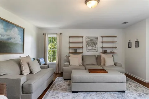 a view of a big yard with swimming pool