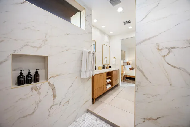 a view of a walk in closet