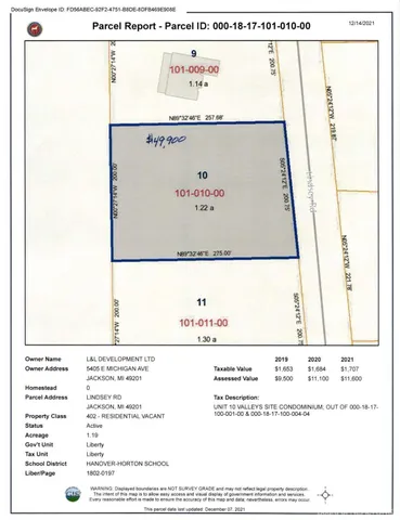 $49,900 | 0 Lindsey Road, Unit 10, Jackson, MI 49201