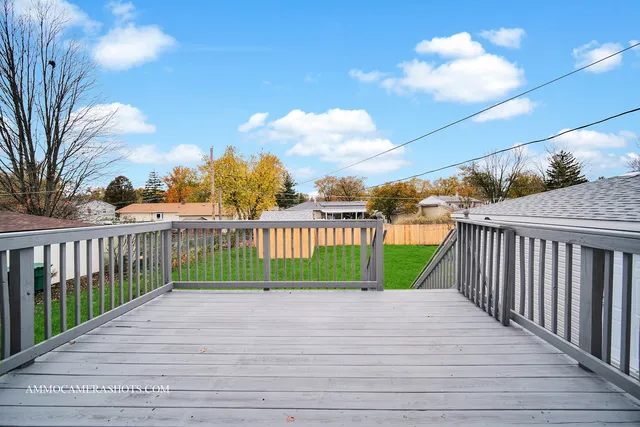 a view of a house with a deck