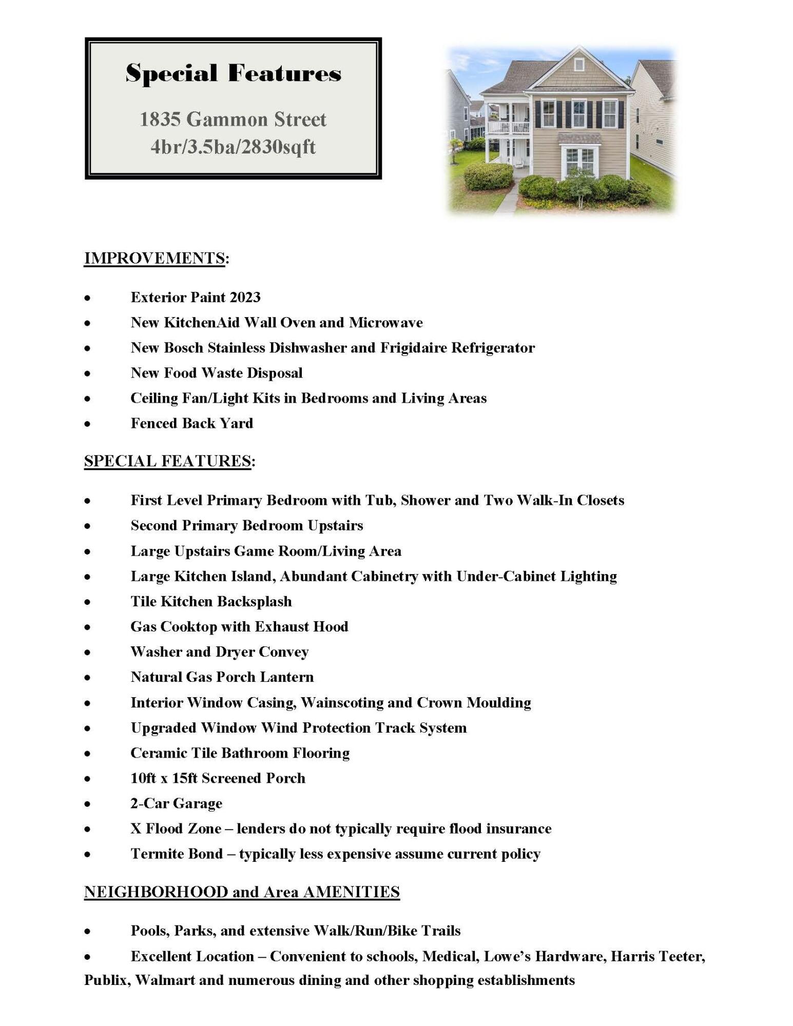 1835 Gammon Street Charleston, SC 29414 - Photo 43 of 61 Special Features