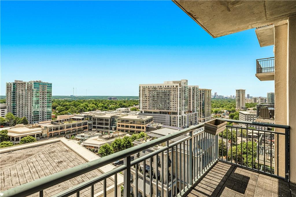 3040 Peachtree Road Northwest, Unit 1503 Atlanta, GA 30305 - Photo 27 of 38 a view of balcony with city view