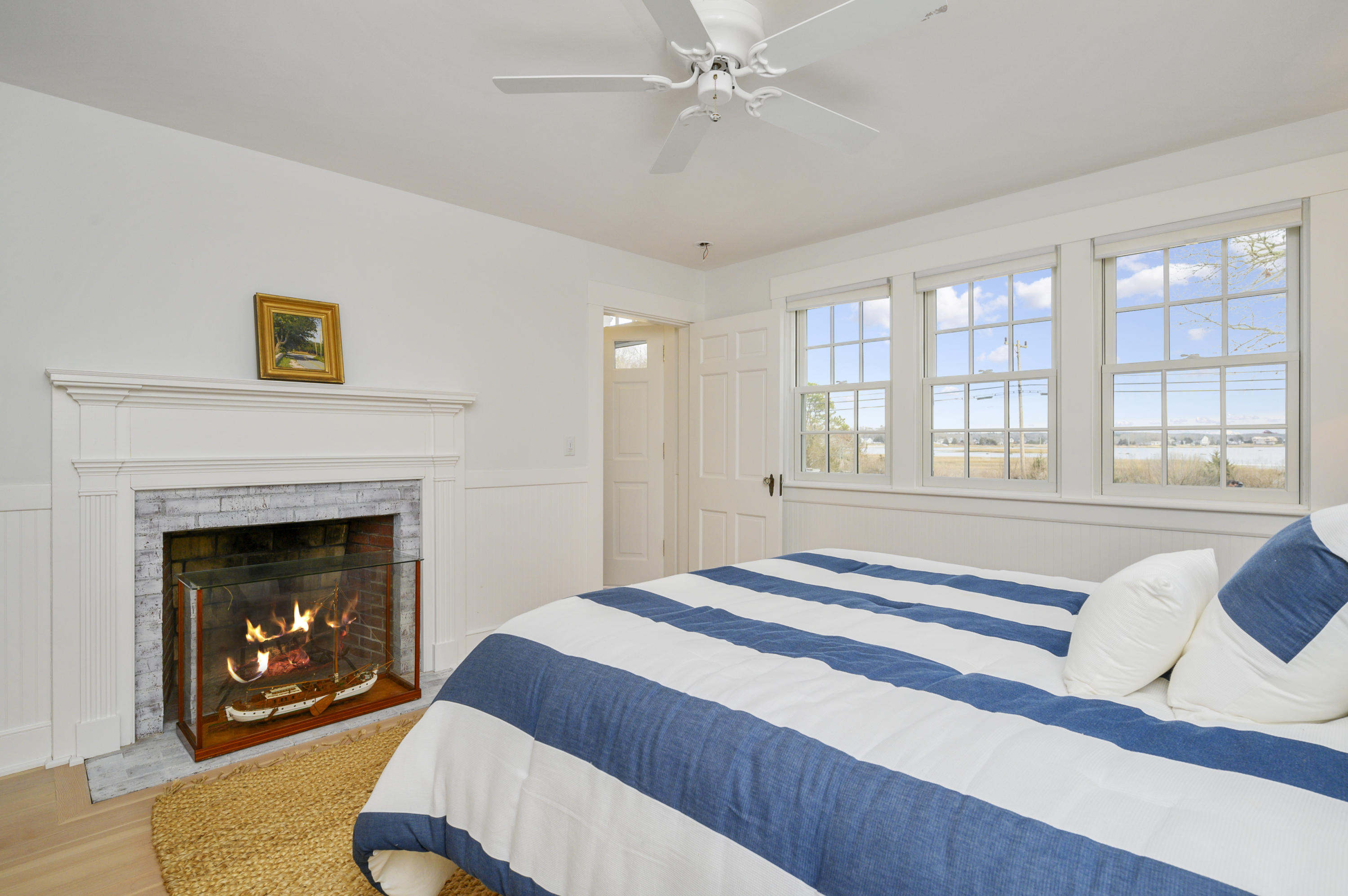 170 Wings Neck Road Pocasset, MA 02559 - Photo 17 of 41 Master Bedroom View and Fireplace