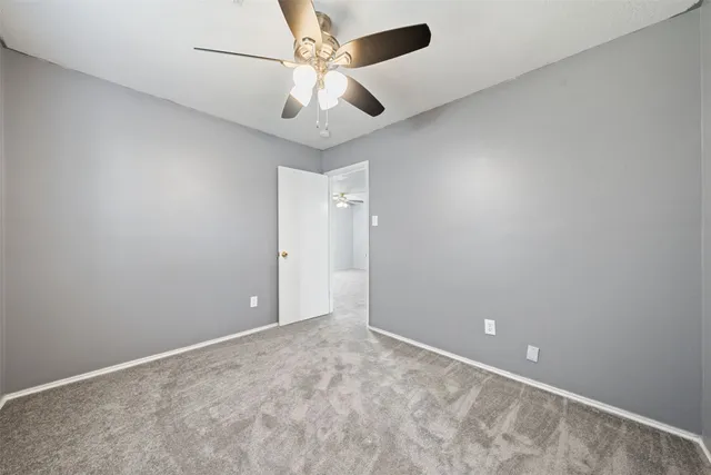 en view of an empty room