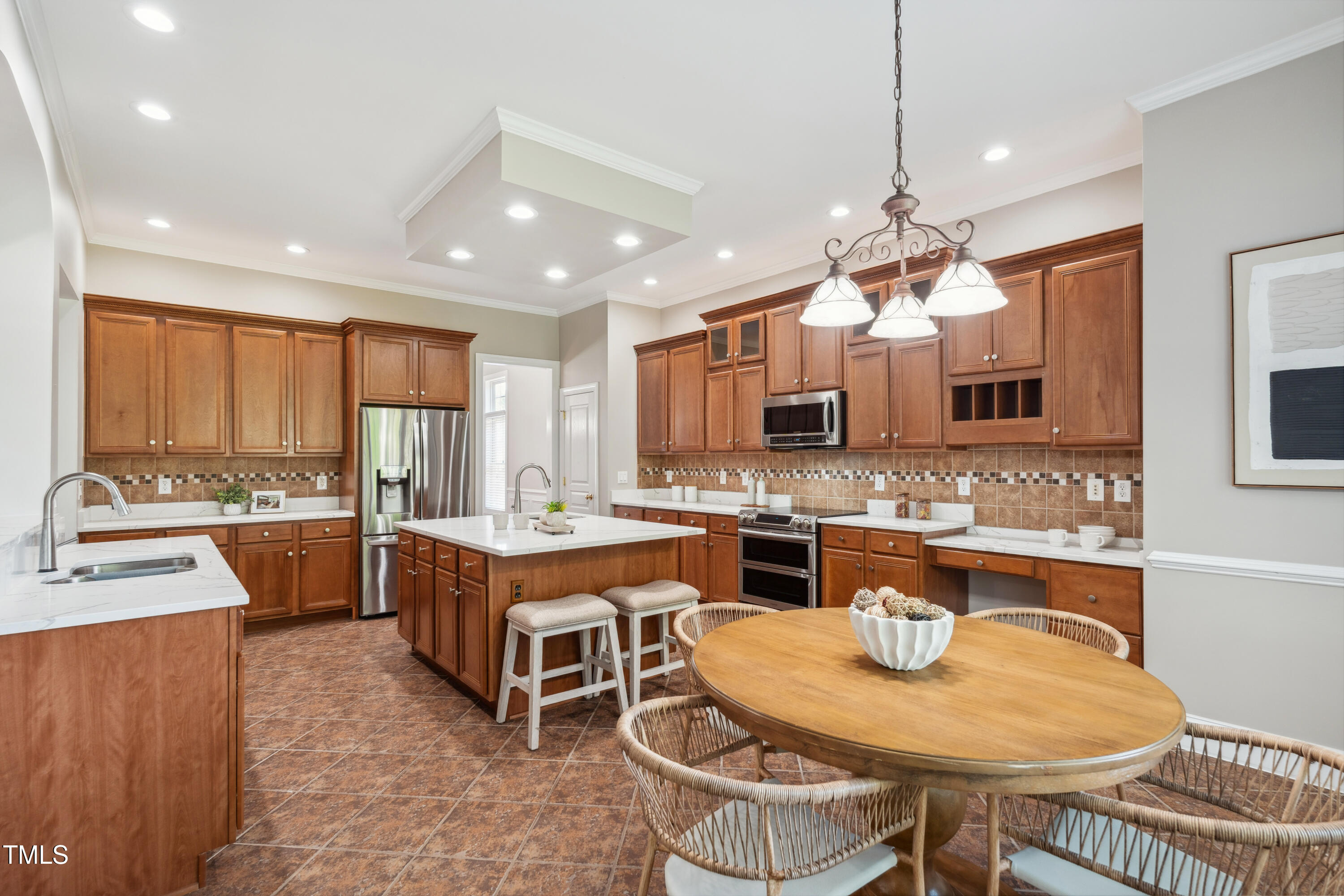 12428 Penrose Trail Raleigh, NC 27614 - Photo 9 of 48 Open Kitchen with Breakfast Room