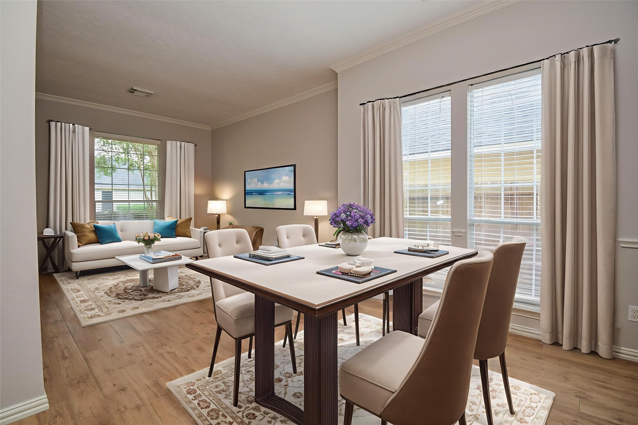 4007 Gazebo Lane Missouri City, TX 77459 - Photo 3 of 21 This versatile space can serve as a formal dining area with an additional sitting room or a home office. (virtually staged)