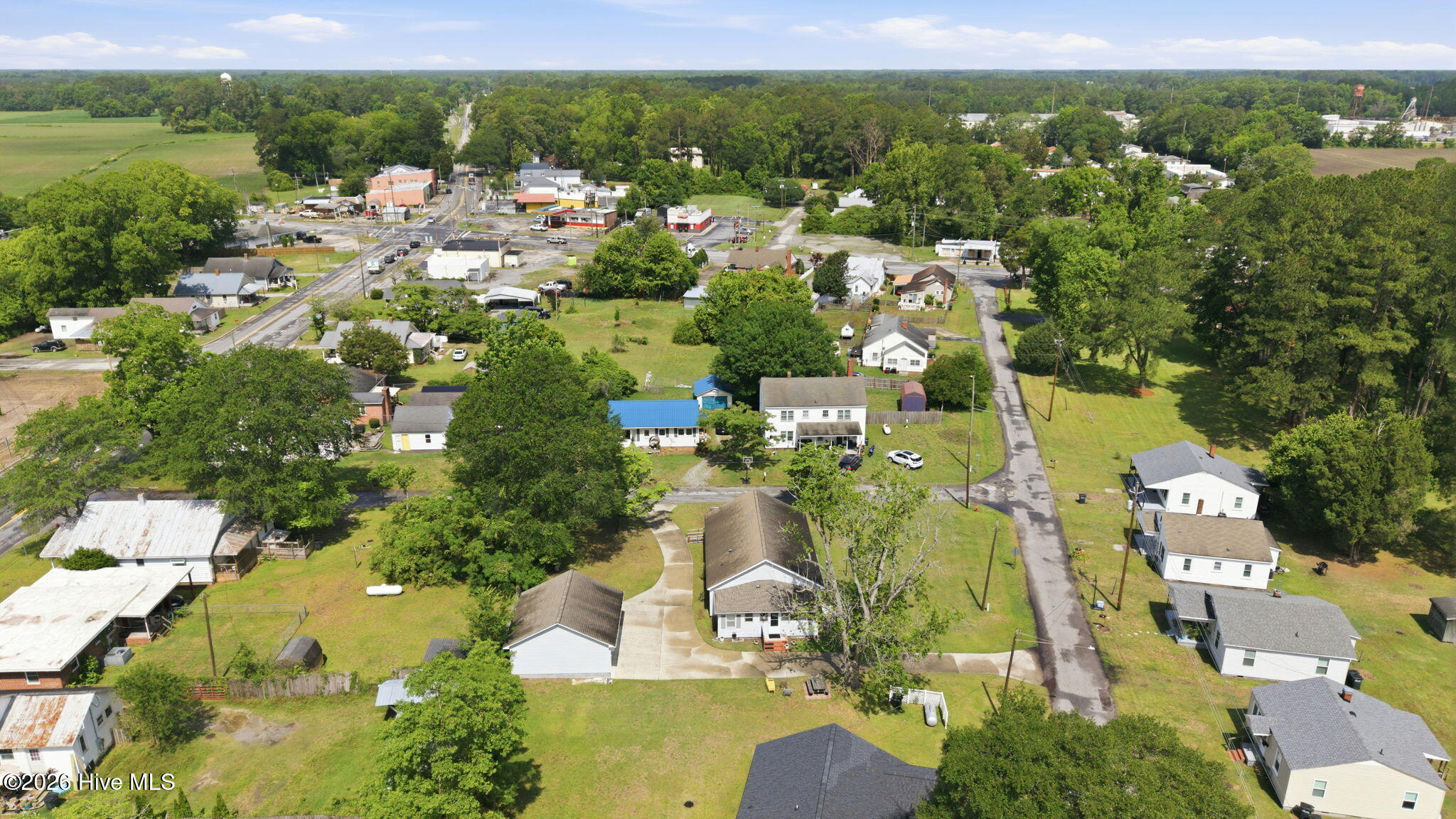 46 Elizabeth Avenue Chocowinity, NC 27817 - Photo 19 of 48 BACK AERIAL VIEW OF PROPERTY
