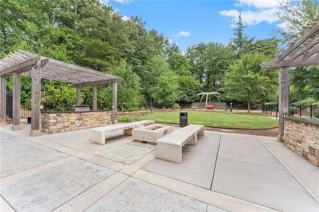 a front view of a building with street view