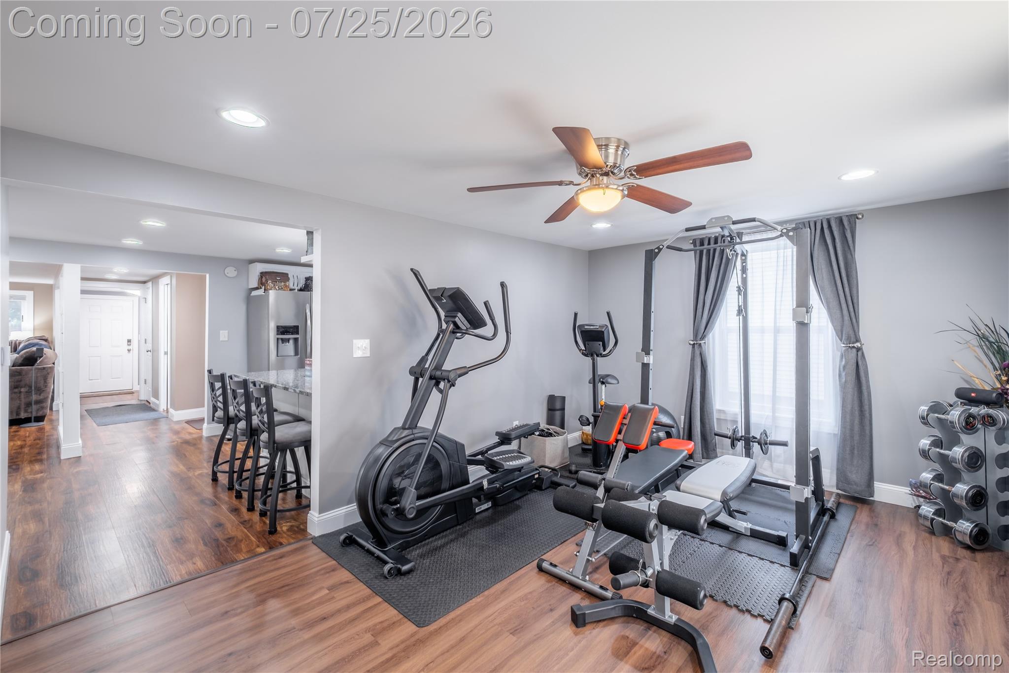 4057 Risedorph Street Burton, MI 48509 - Photo 18 of 23 Versatile bonus room with recessed lighting and a ceiling fan