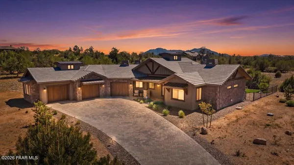 a aerial view of a house