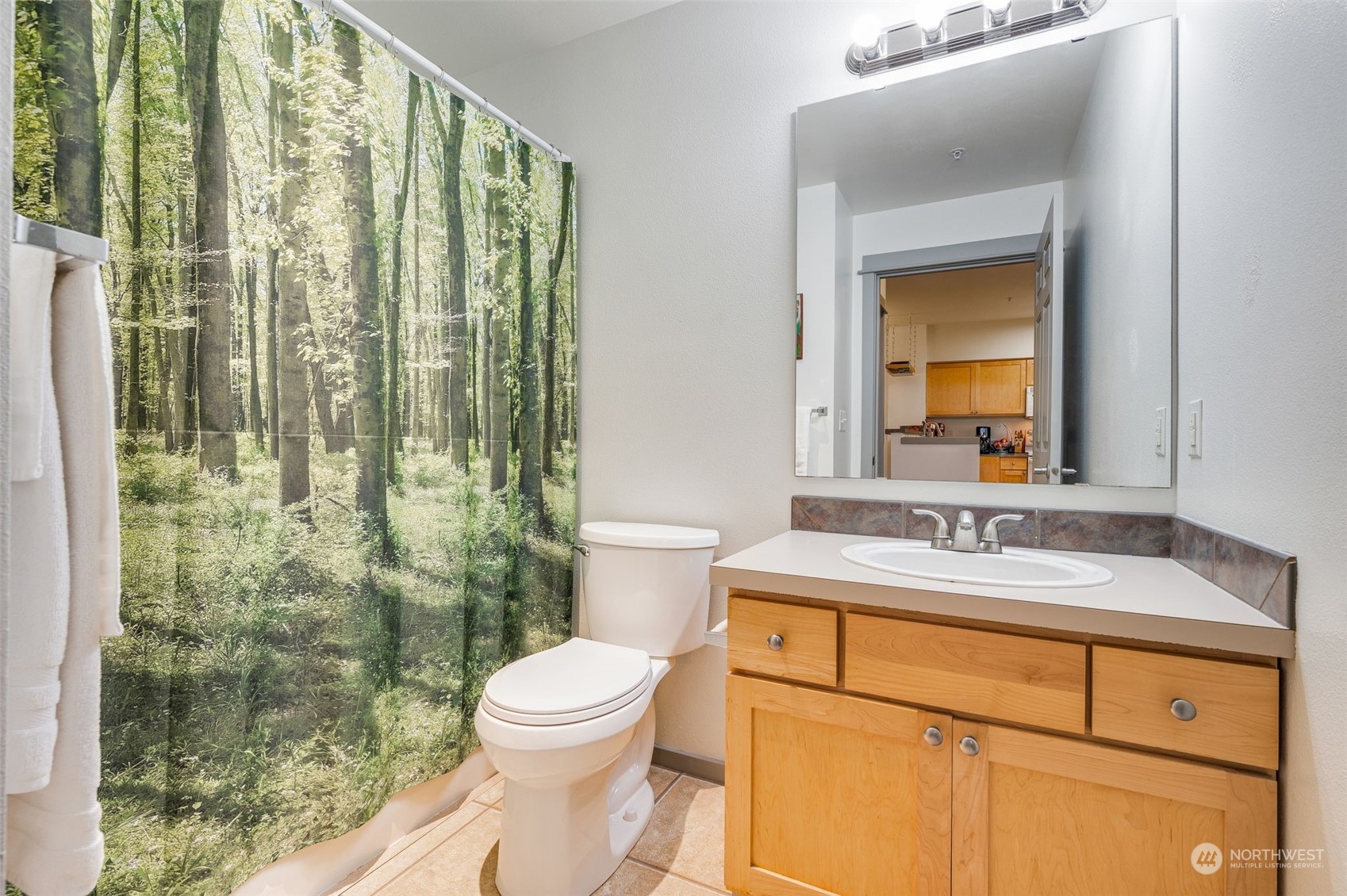 2009 196th Street Southeast, Unit F102 Bothell, WA 98012 - Photo 11 of 18 a bathroom with a sink a toilet and shower