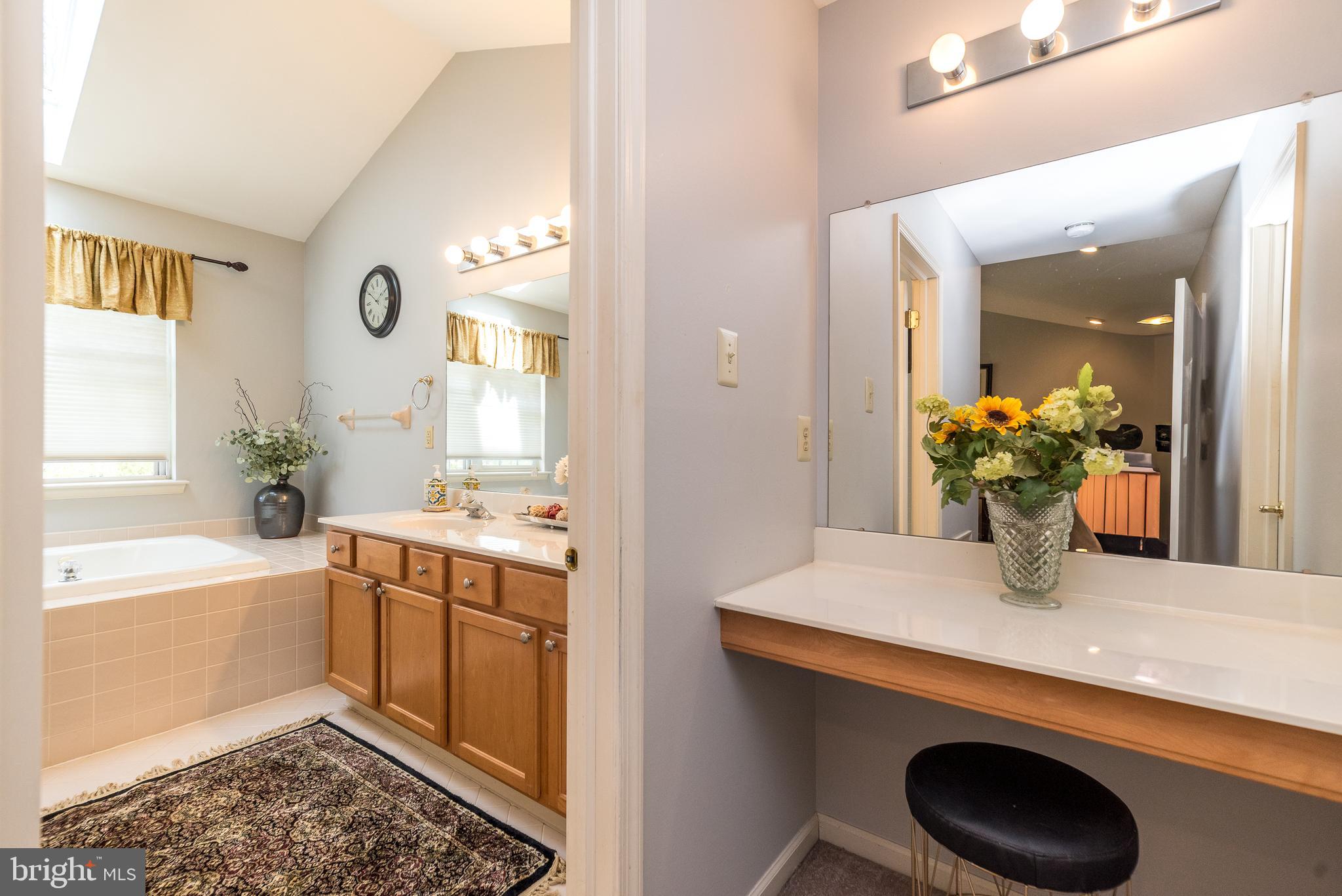 329 Manor Road Harleysville, PA 19438 - Photo 23 of 39 a bath room with a sink and a large mirror