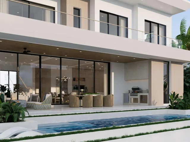 a view of a building with a potted plant