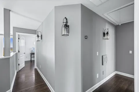 a front view of a house with a garage