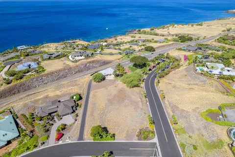 an aerial view of beach and ocean view