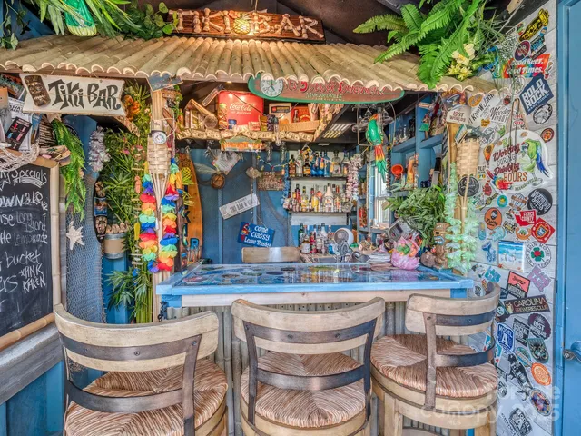 a view of an outdoor sitting area