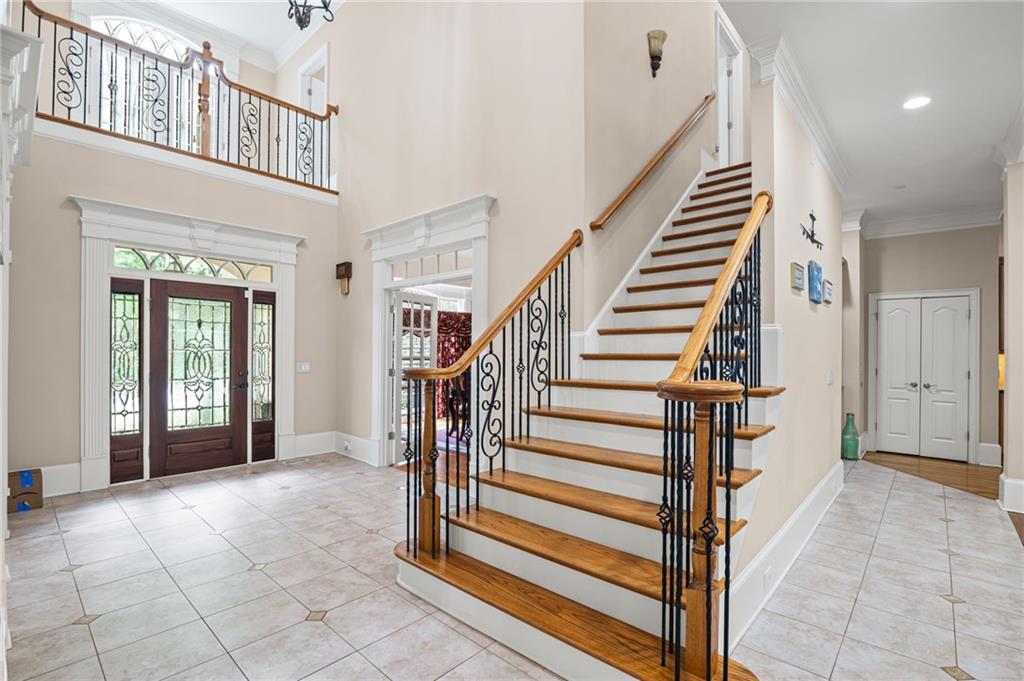 5053 Chapel Crossing Road Douglasville, GA 30135 - Photo 12 of 94 a view of entryway and hall with wooden floor