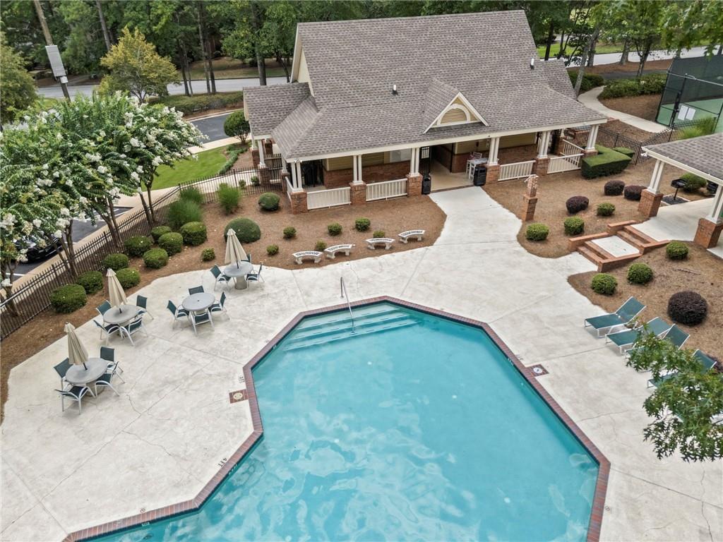 5053 Chapel Crossing Road Douglasville, GA 30135 - Photo 81 of 94 an aerial view of a house with outdoor space