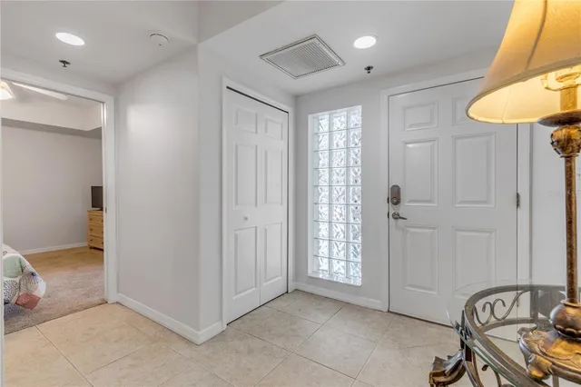 a view of livingroom with furniture and closet