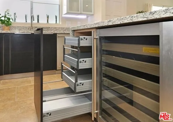 a close view of closet