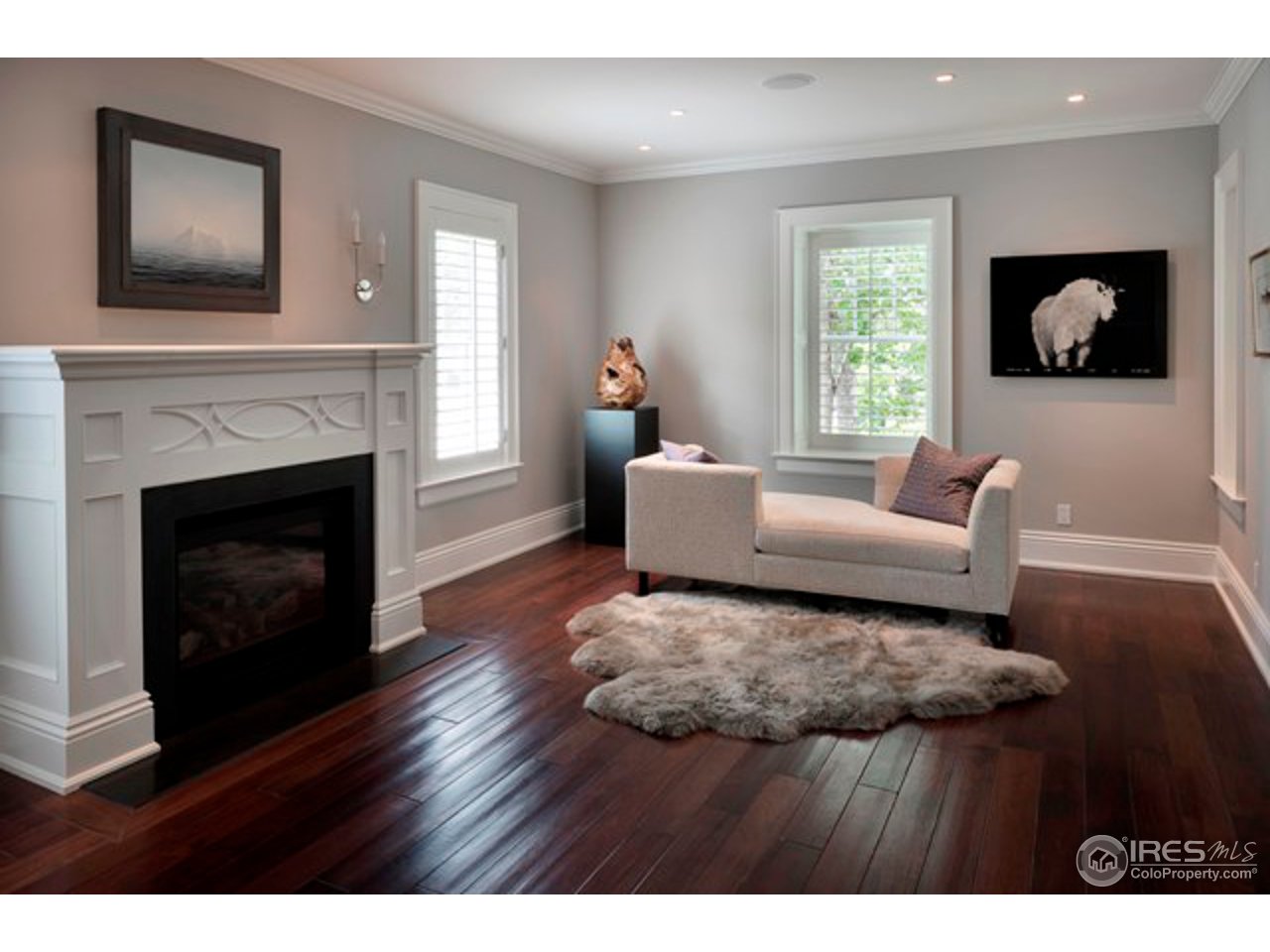 3189 5th Street Boulder, CO 80304 - Photo 9 of 25 a living room with furniture and a fireplace
